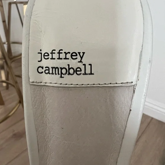 Jeffrey Campbell Agent High Heel Slide Size 9.5 in white - Picture 9 of 12